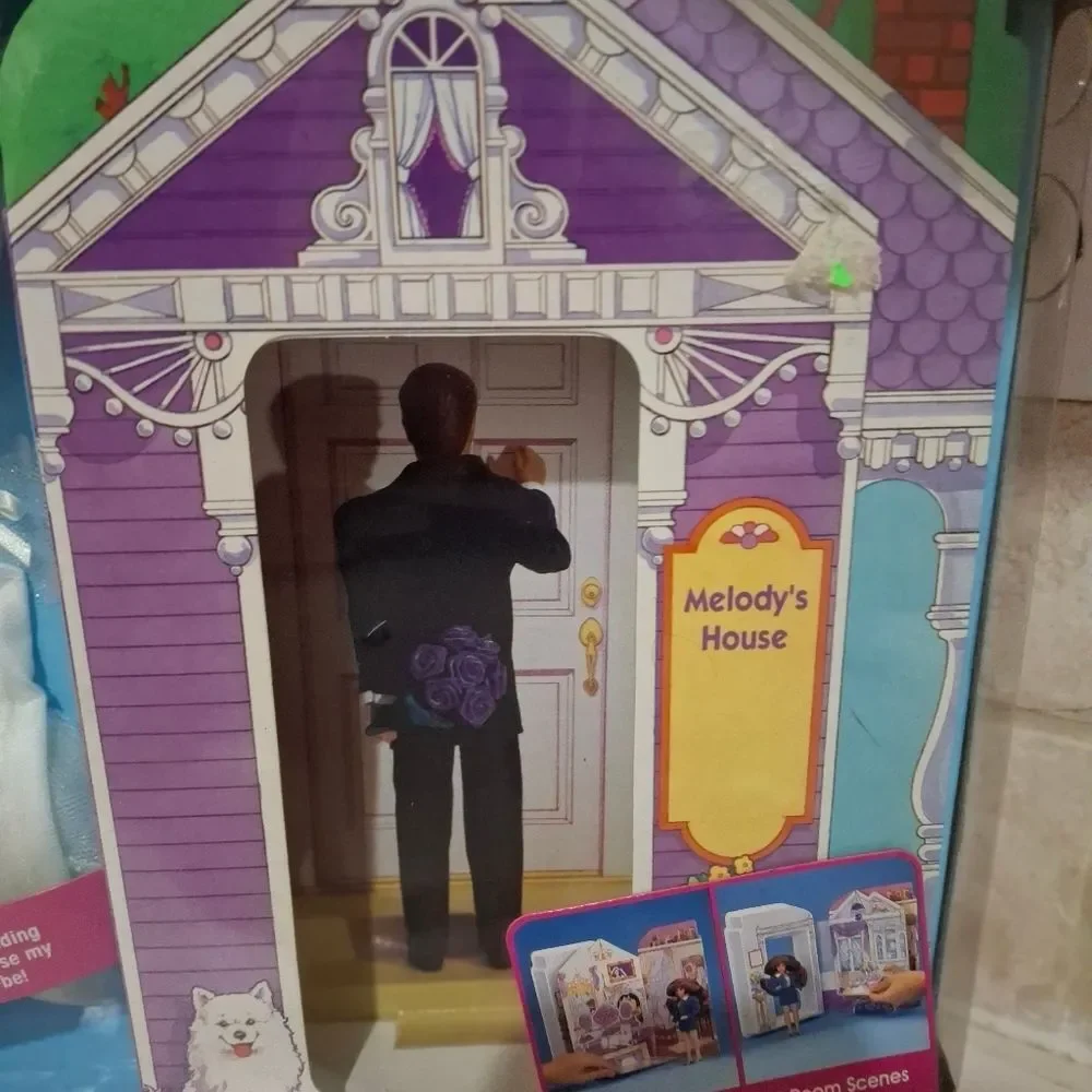 Vintage Family Corners Melody Doll Dollhouse 4 Room Scenes